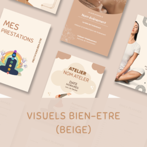 PACK VISUELS BIEN-ETRE (Beige)