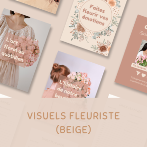 PACK VISUELS FLEURISTE (beige)